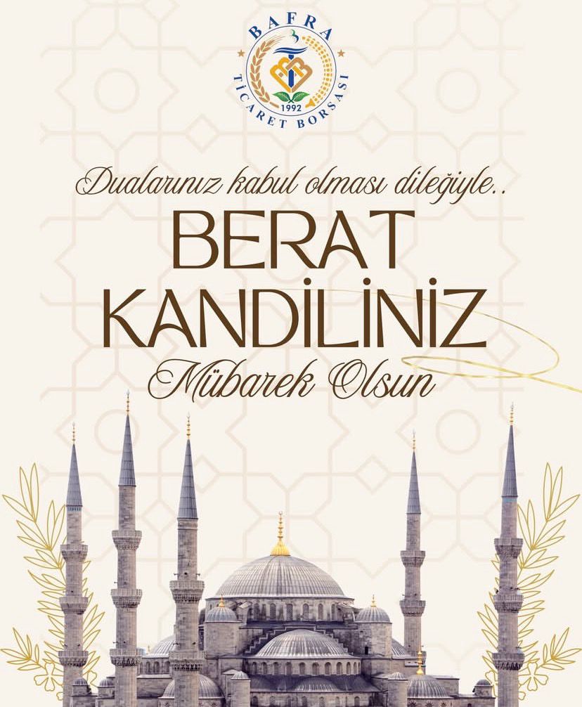 BERAT KANDİLİMİZ MÜBAREK OLSUN.
